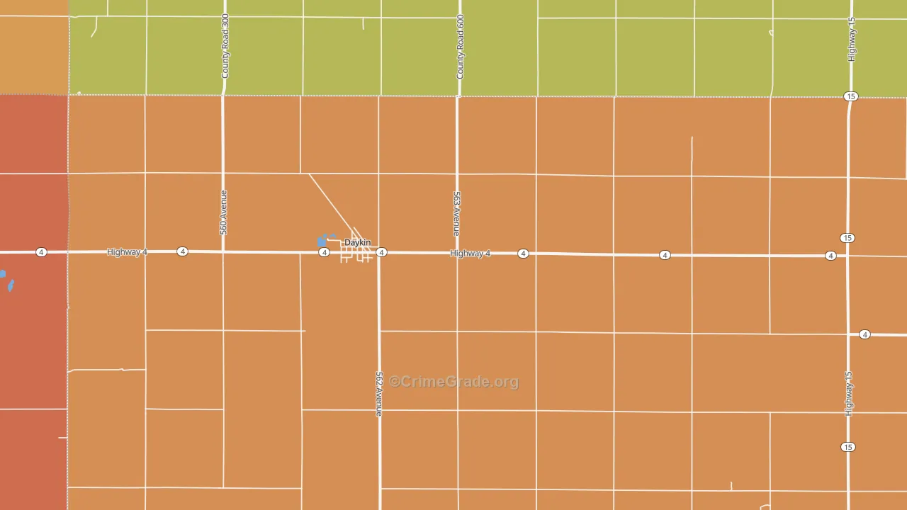 68338, NE Map of Drug-Related Crime Rates