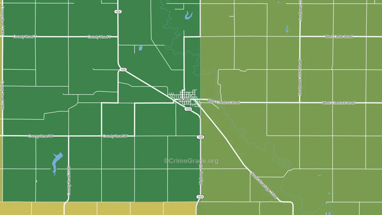 68341, NE Map of Drug-Related Crime Rates
