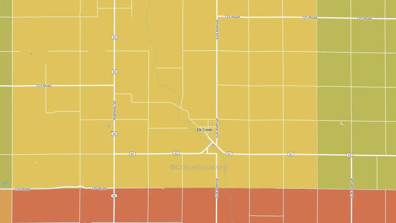 68348, NE Map of Drug-Related Crime Rates