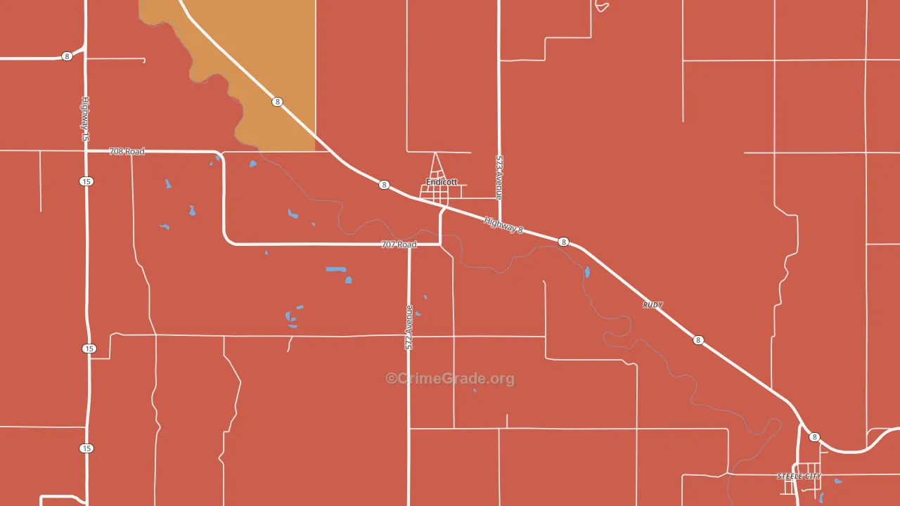 68350, NE Map of Drug-Related Crime Rates