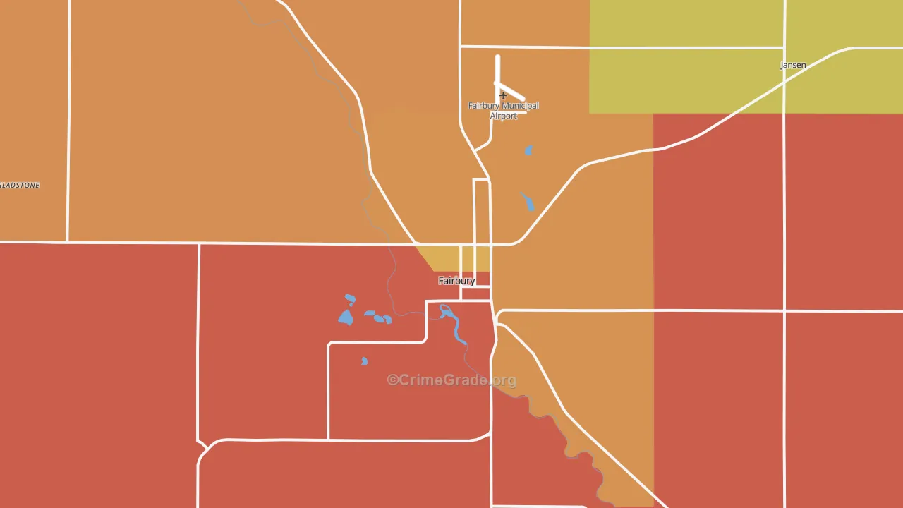 68352, NE Map of Drug-Related Crime Rates