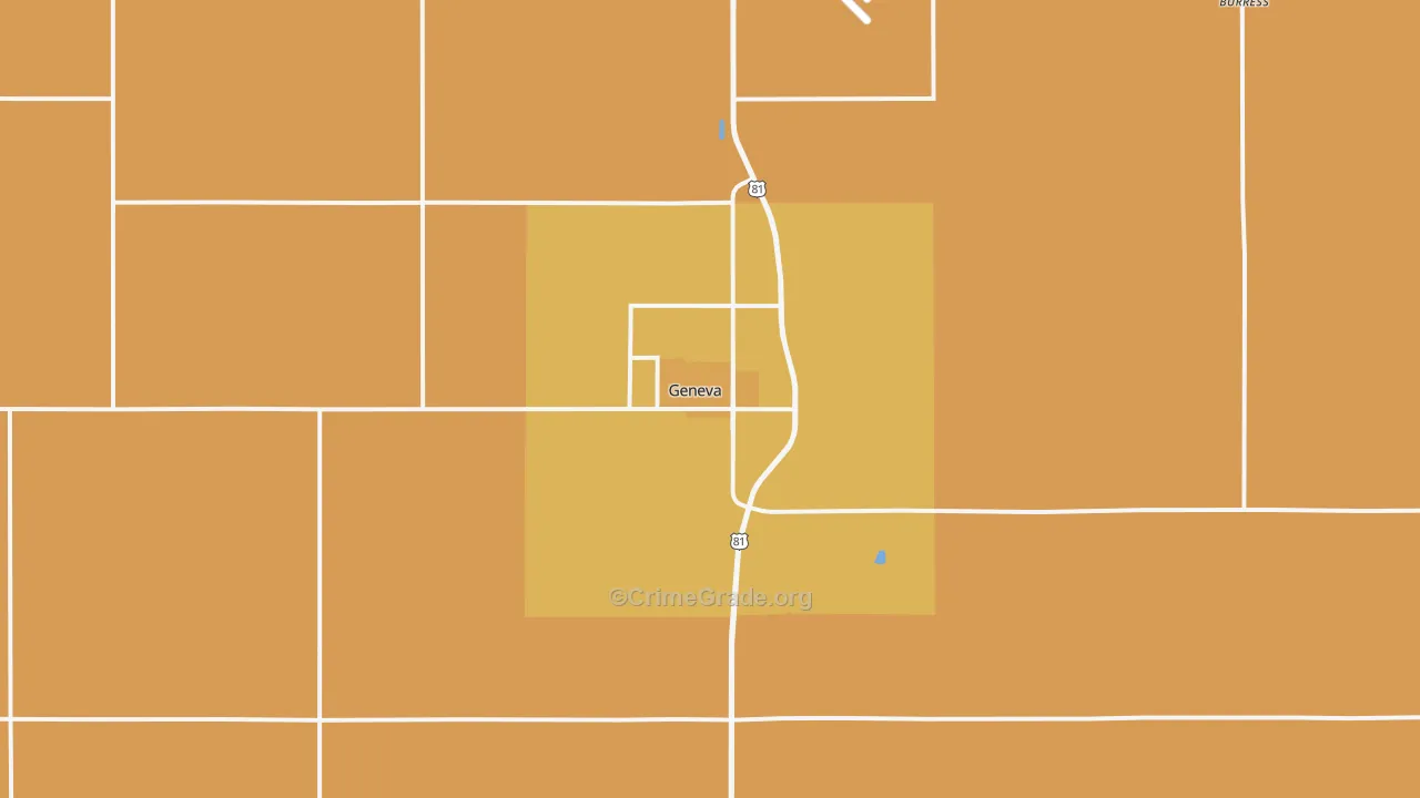 68361, NE Map of Drug-Related Crime Rates