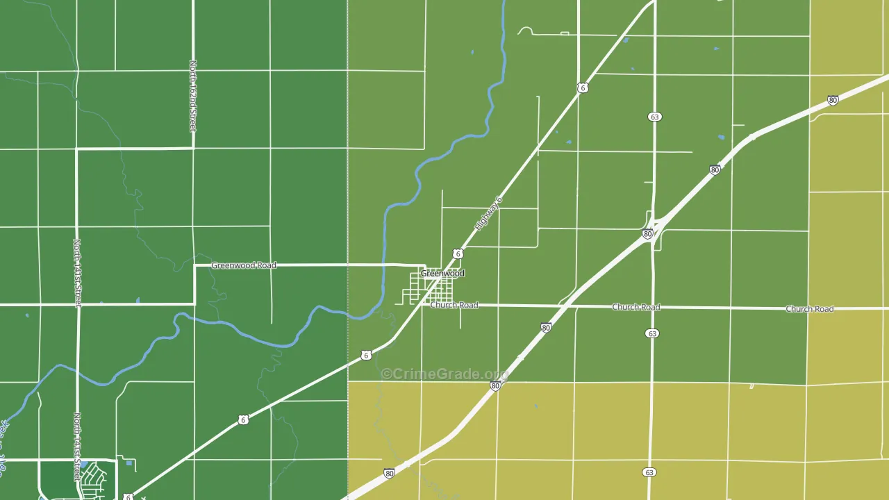 68366, NE Map of Drug-Related Crime Rates