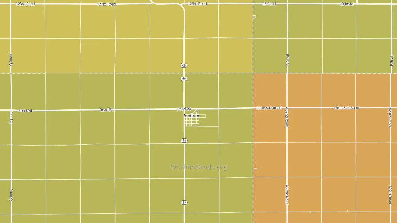 68367, NE Map of Drug-Related Crime Rates