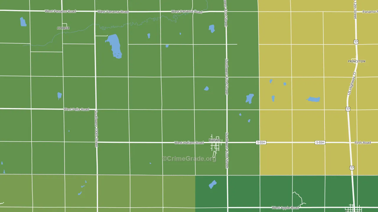 68368, NE Map of Drug-Related Crime Rates