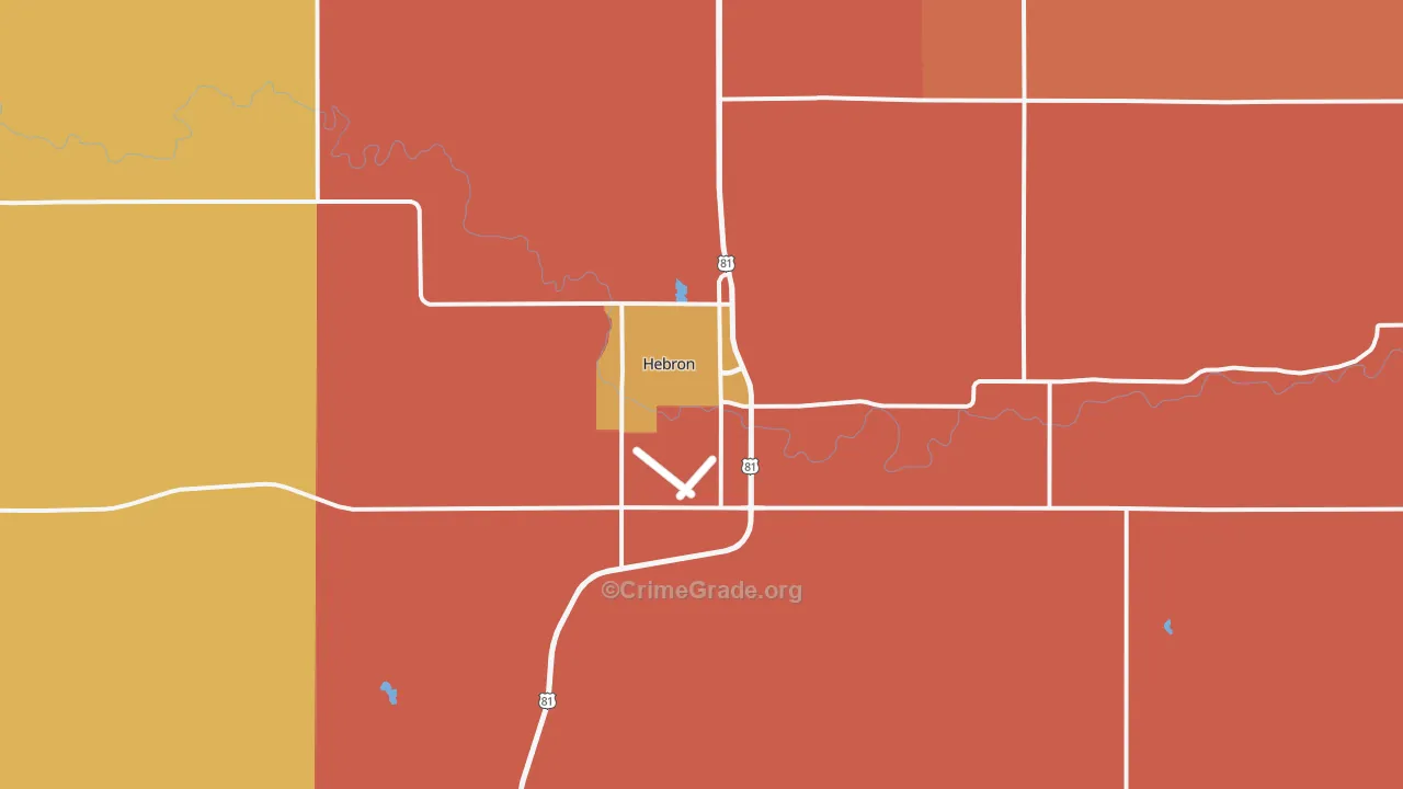 68370, NE Map of Drug-Related Crime Rates