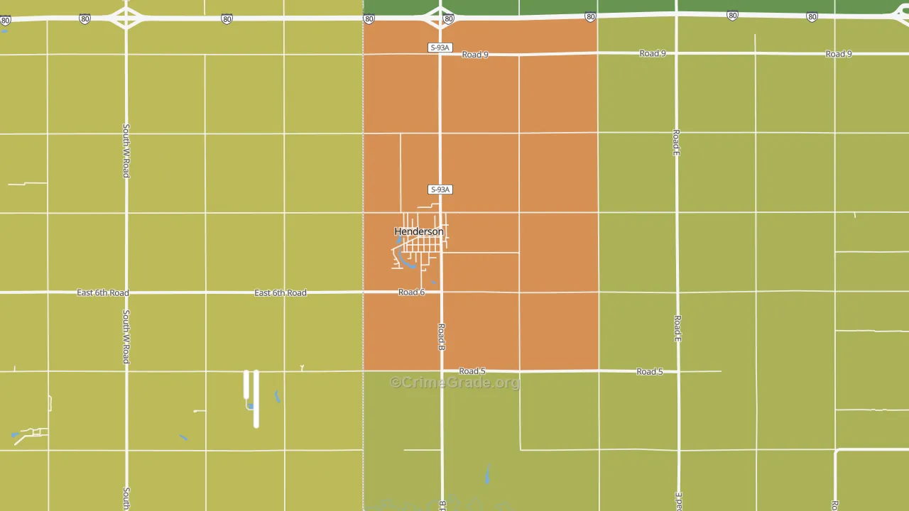 68371, NE Map of Drug-Related Crime Rates