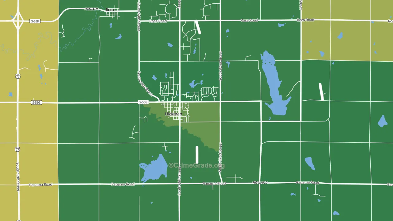 68372, NE Map of Drug-Related Crime Rates