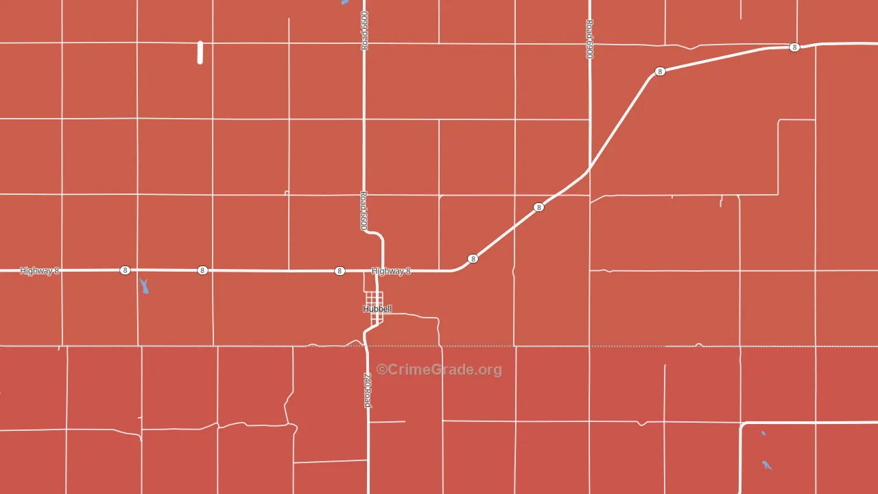 68375, NE Map of Drug-Related Crime Rates