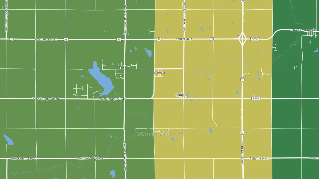 68404, NE Map of Drug-Related Crime Rates