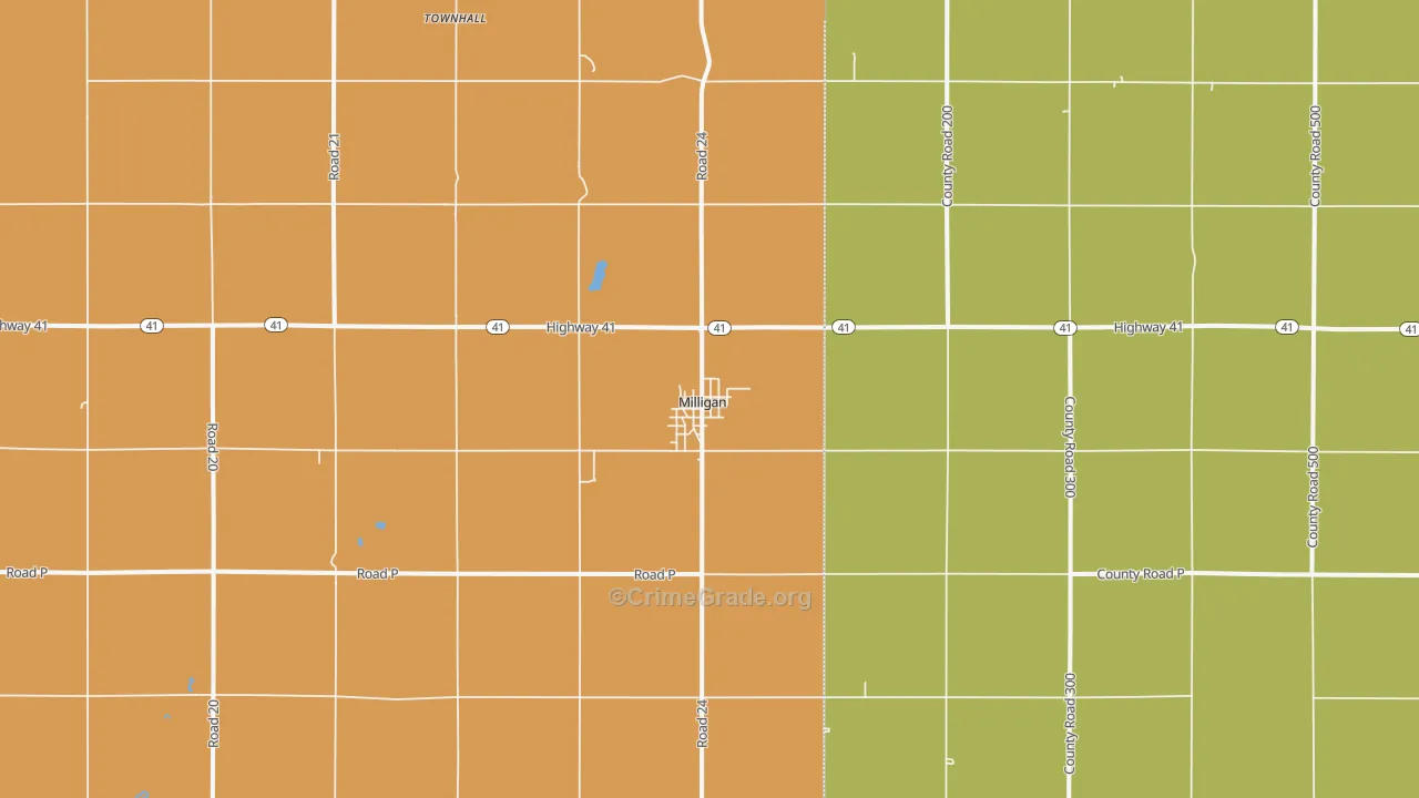 68406, NE Map of Drug-Related Crime Rates