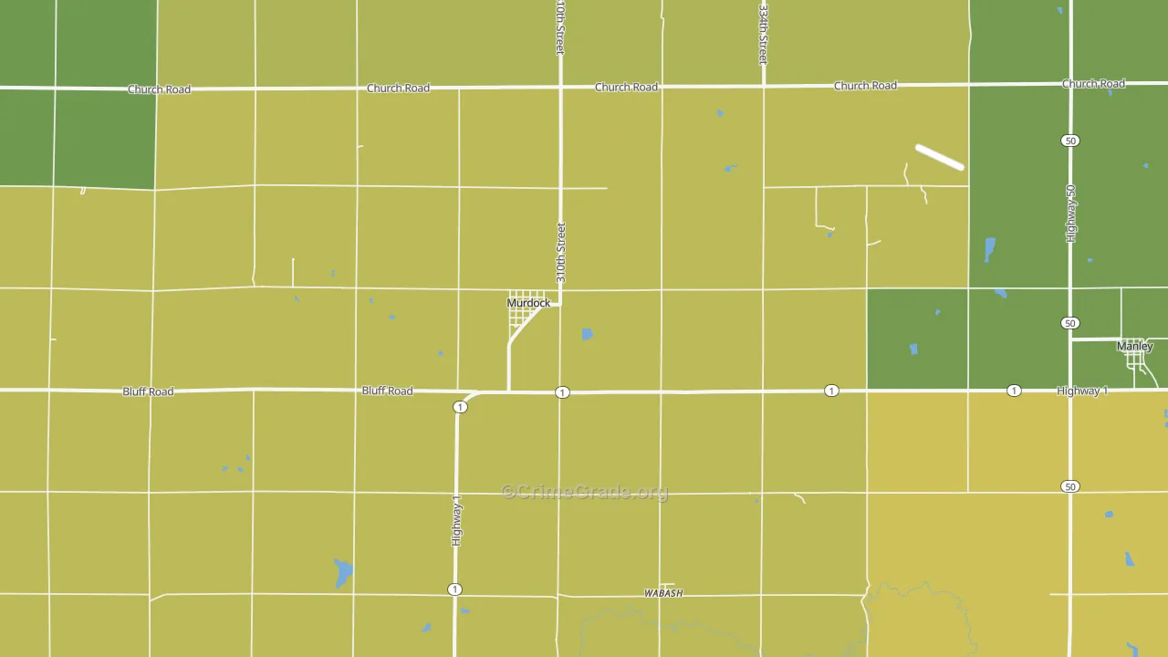 68407, NE Map of Drug-Related Crime Rates