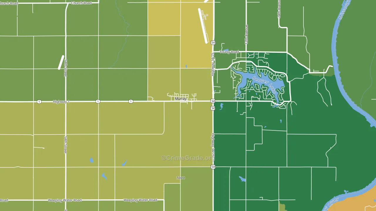 68409, NE Map of Drug-Related Crime Rates