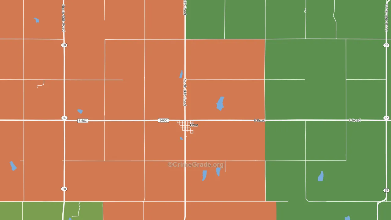 68417, NE Map of Drug-Related Crime Rates