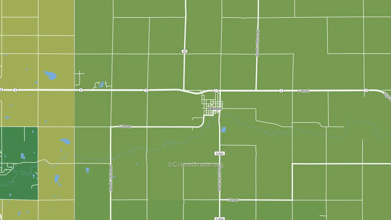 68418, NE Map of Drug-Related Crime Rates