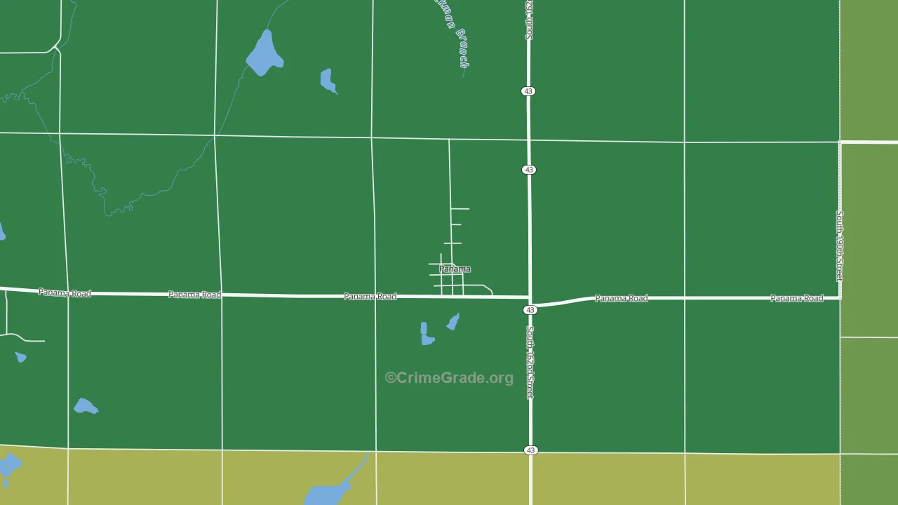 68419, NE Map of Drug-Related Crime Rates