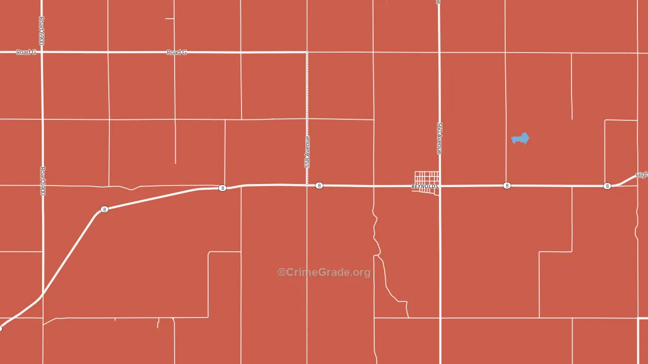 68429, NE Map of Drug-Related Crime Rates