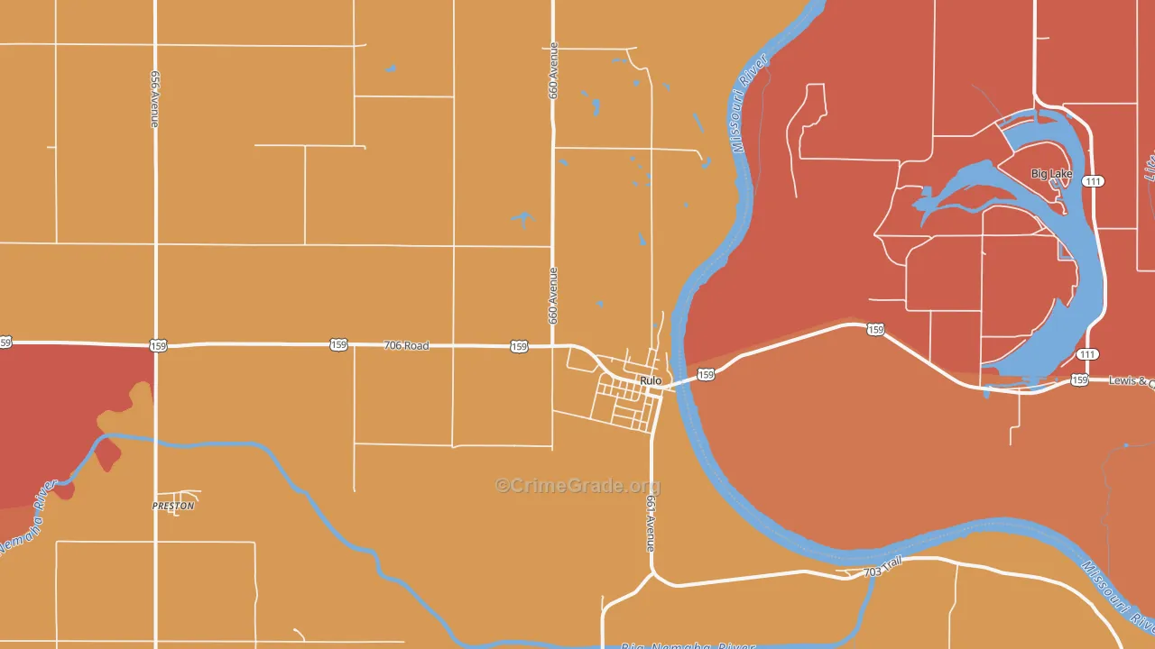 68431, NE Map of Drug-Related Crime Rates