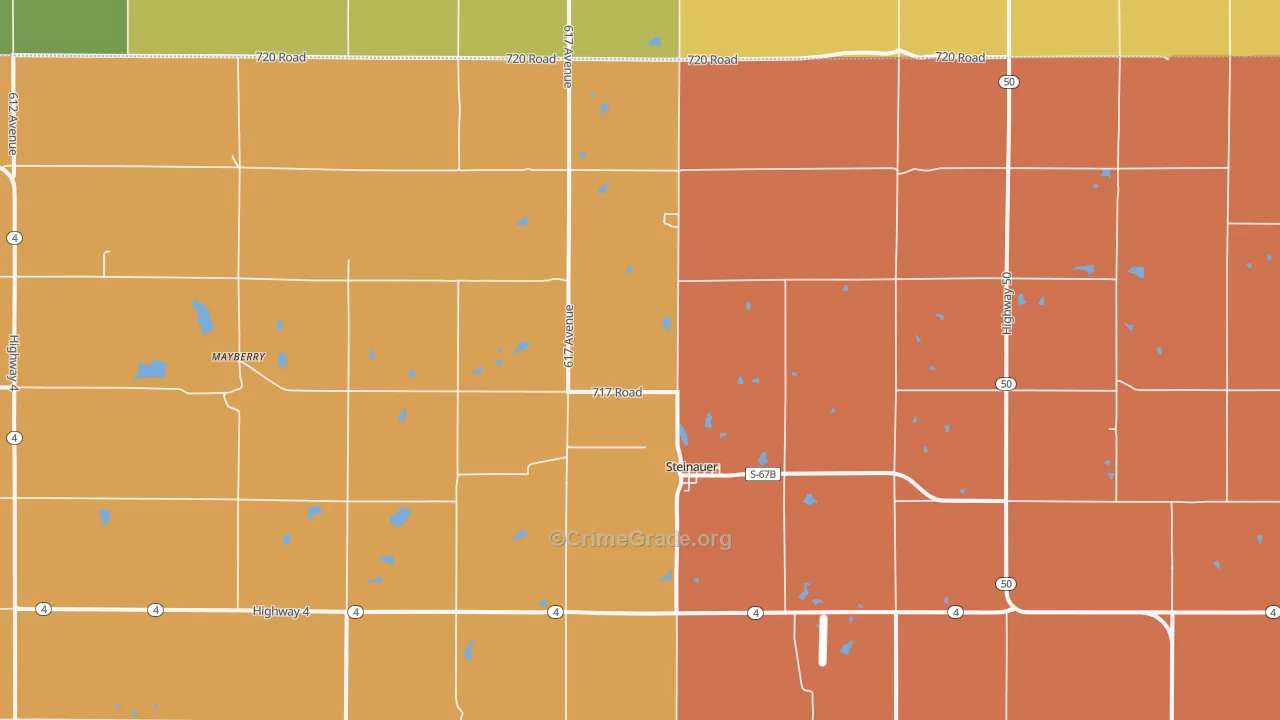 68441, NE Map of Drug-Related Crime Rates