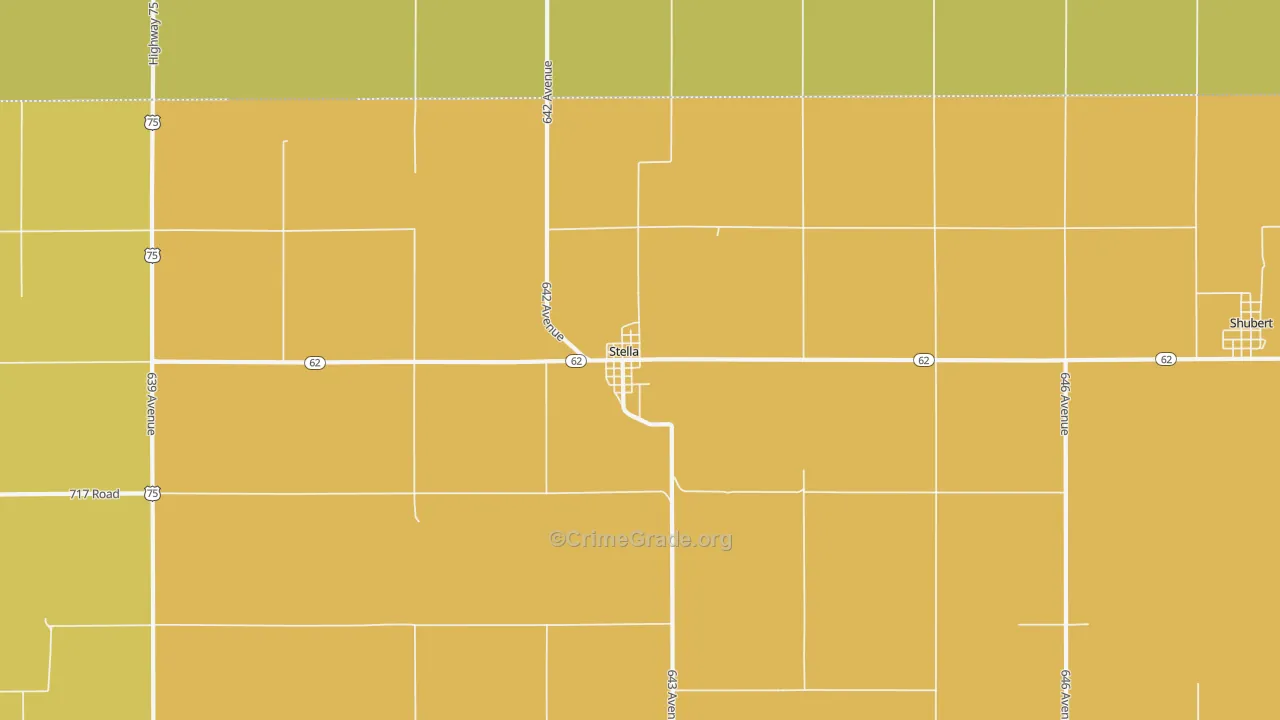 68442, NE Map of Drug-Related Crime Rates