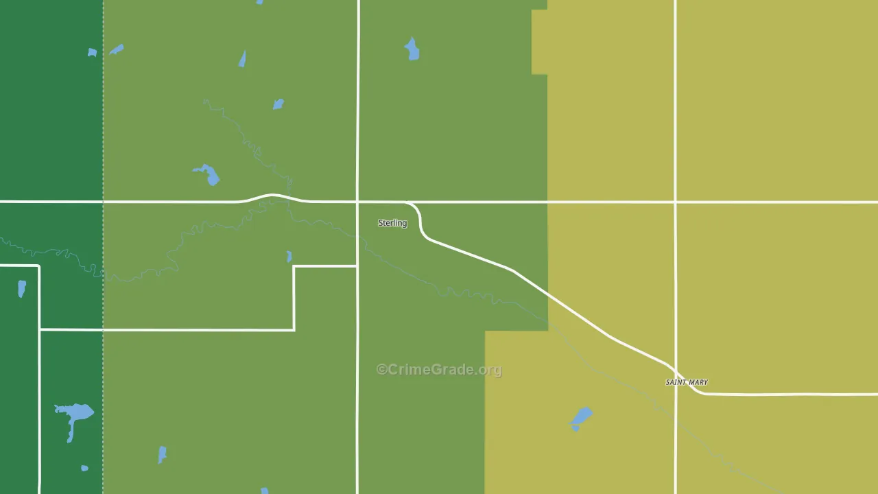 68443, NE Map of Drug-Related Crime Rates