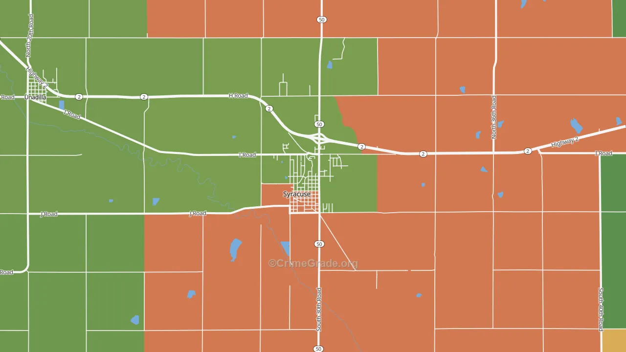68446, NE Map of Drug-Related Crime Rates