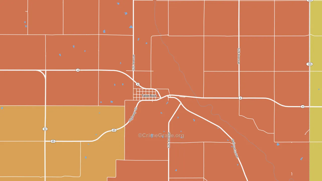 68447, NE Map of Drug-Related Crime Rates