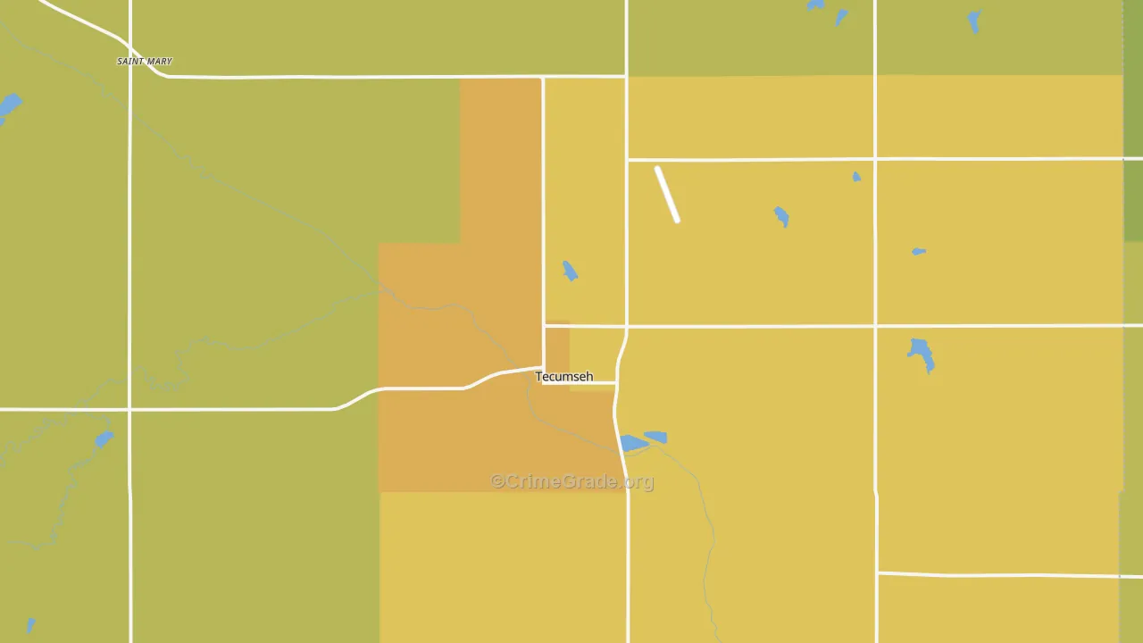 68450, NE Map of Drug-Related Crime Rates