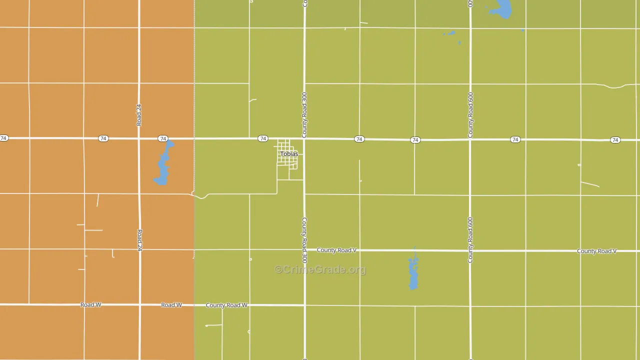 68453, NE Map of Drug-Related Crime Rates