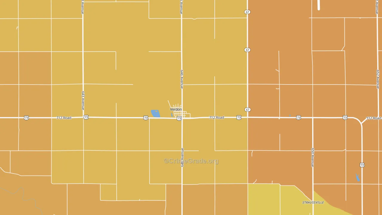 68457, NE Map of Drug-Related Crime Rates