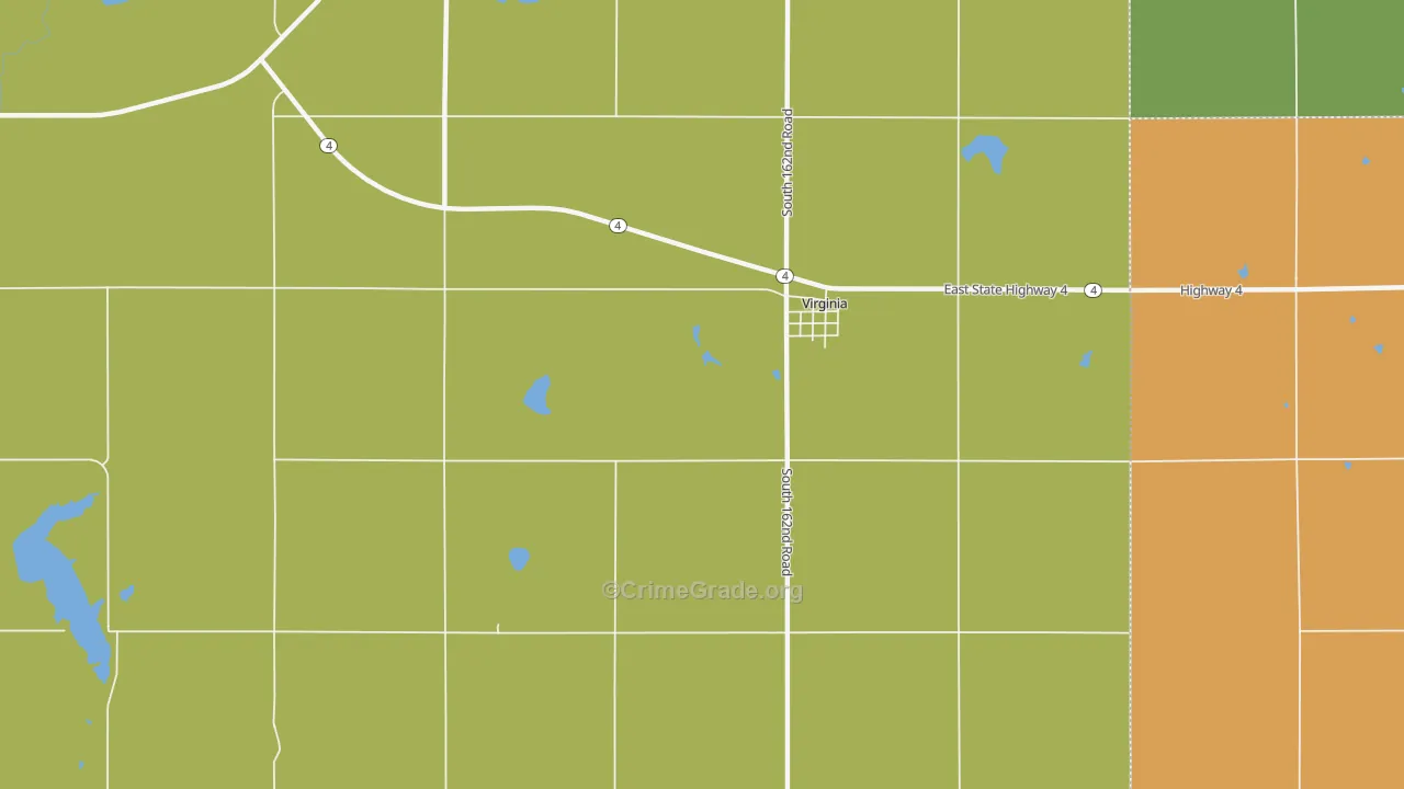 68458, NE Map of Drug-Related Crime Rates