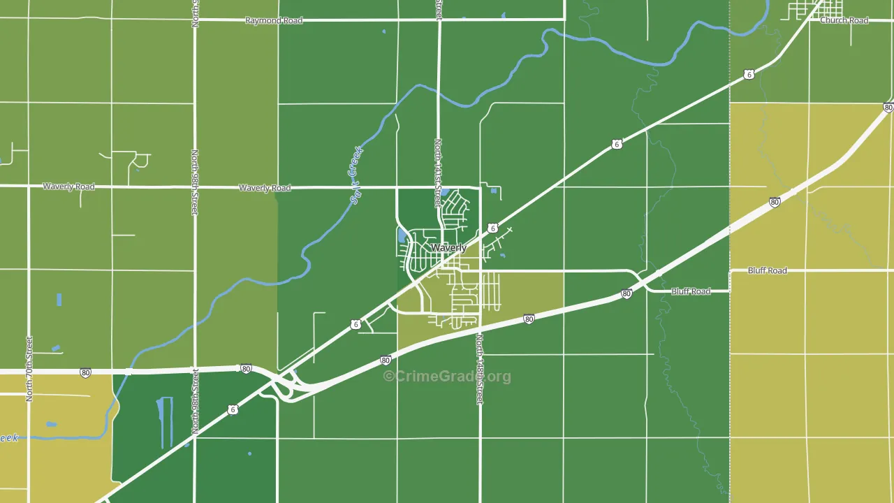 68462, NE Map of Drug-Related Crime Rates