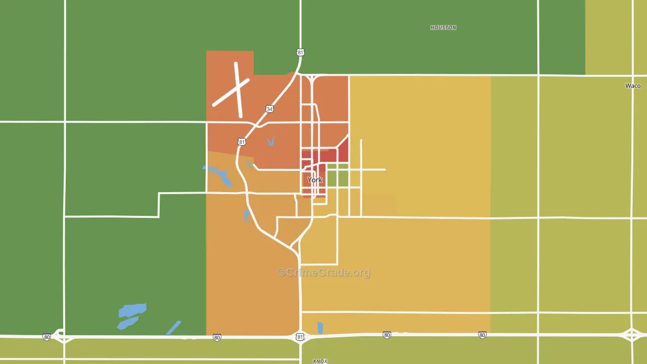 68467, NE Map of Drug-Related Crime Rates