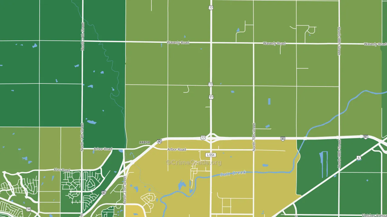 68514, NE Map of Drug-Related Crime Rates