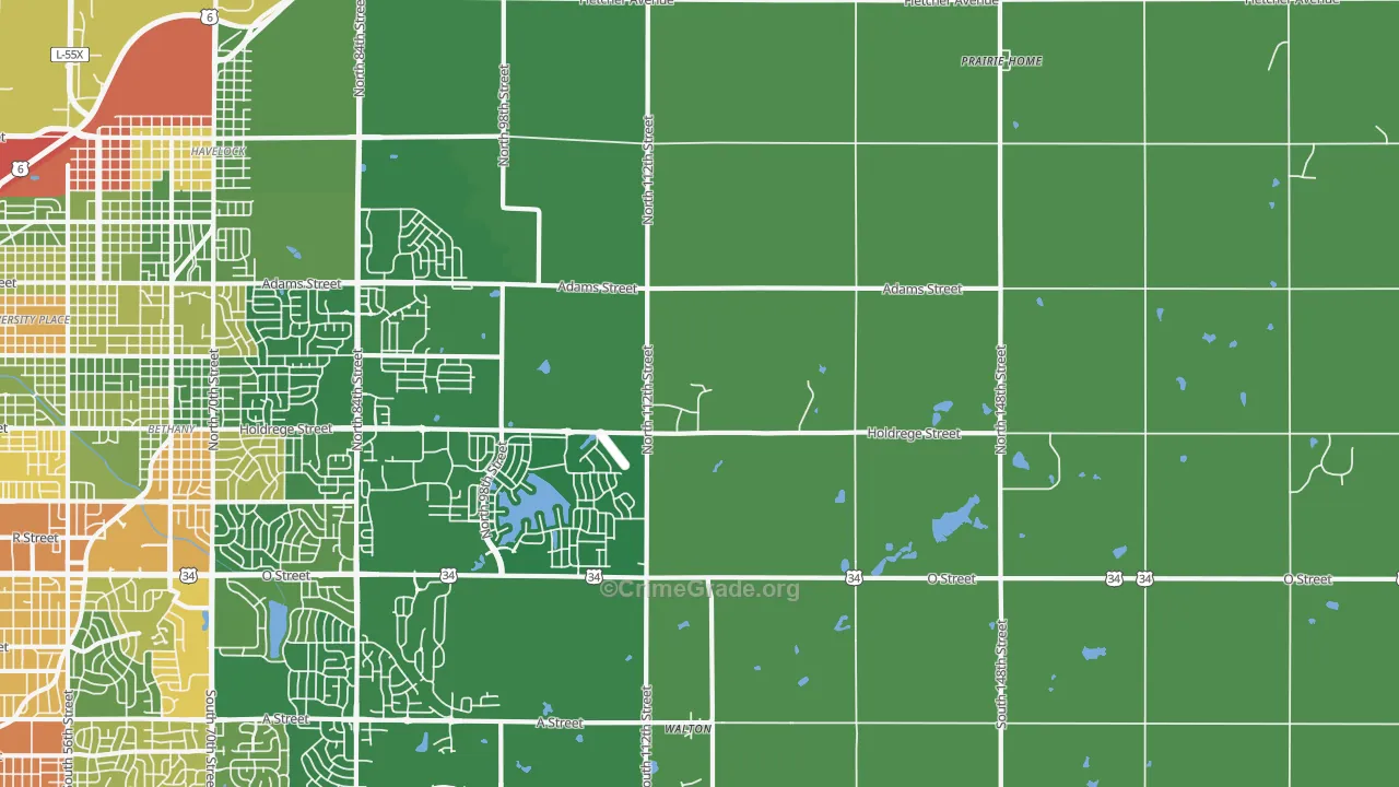 68527, NE Map of Drug-Related Crime Rates