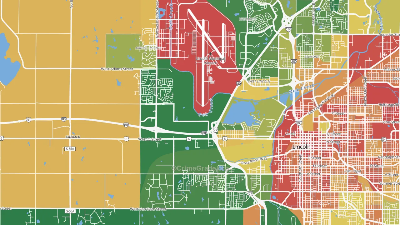 68528, NE Map of Drug-Related Crime Rates