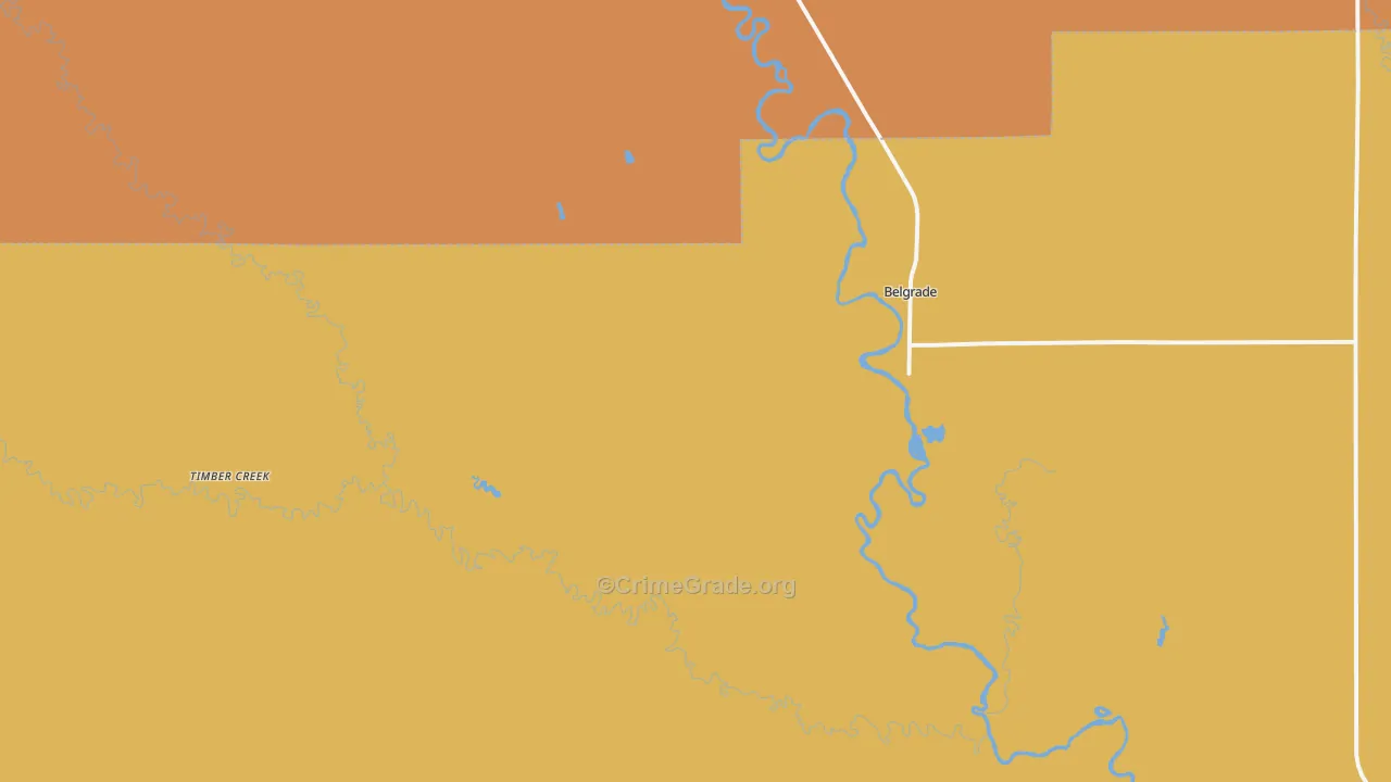 68623, NE Map of Drug-Related Crime Rates
