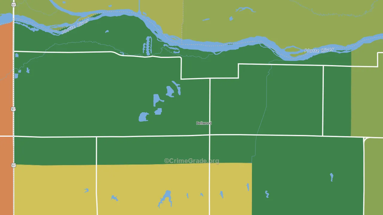 68624, NE Map of Drug-Related Crime Rates