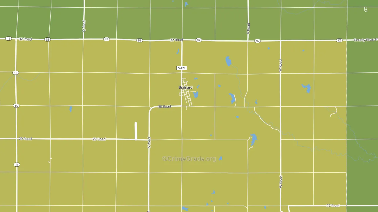 68626, NE Map of Drug-Related Crime Rates