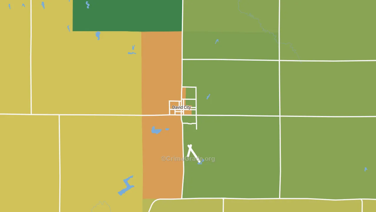 68632, NE Map of Drug-Related Crime Rates
