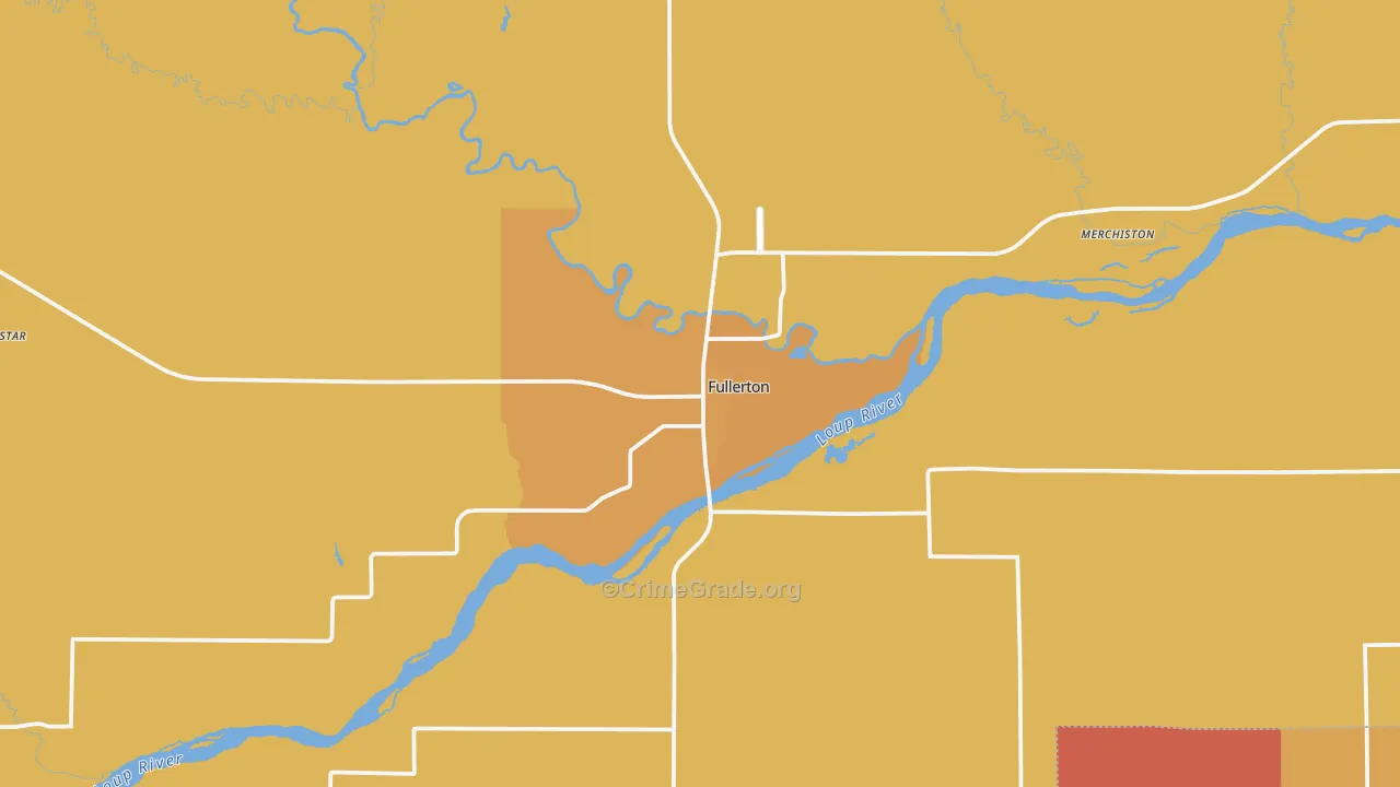 68638, NE Map of Drug-Related Crime Rates