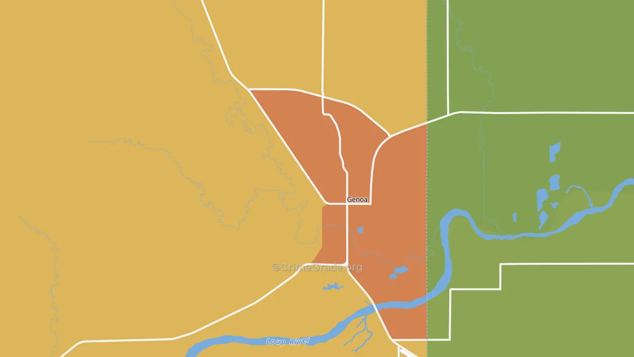 68640, NE Map of Drug-Related Crime Rates