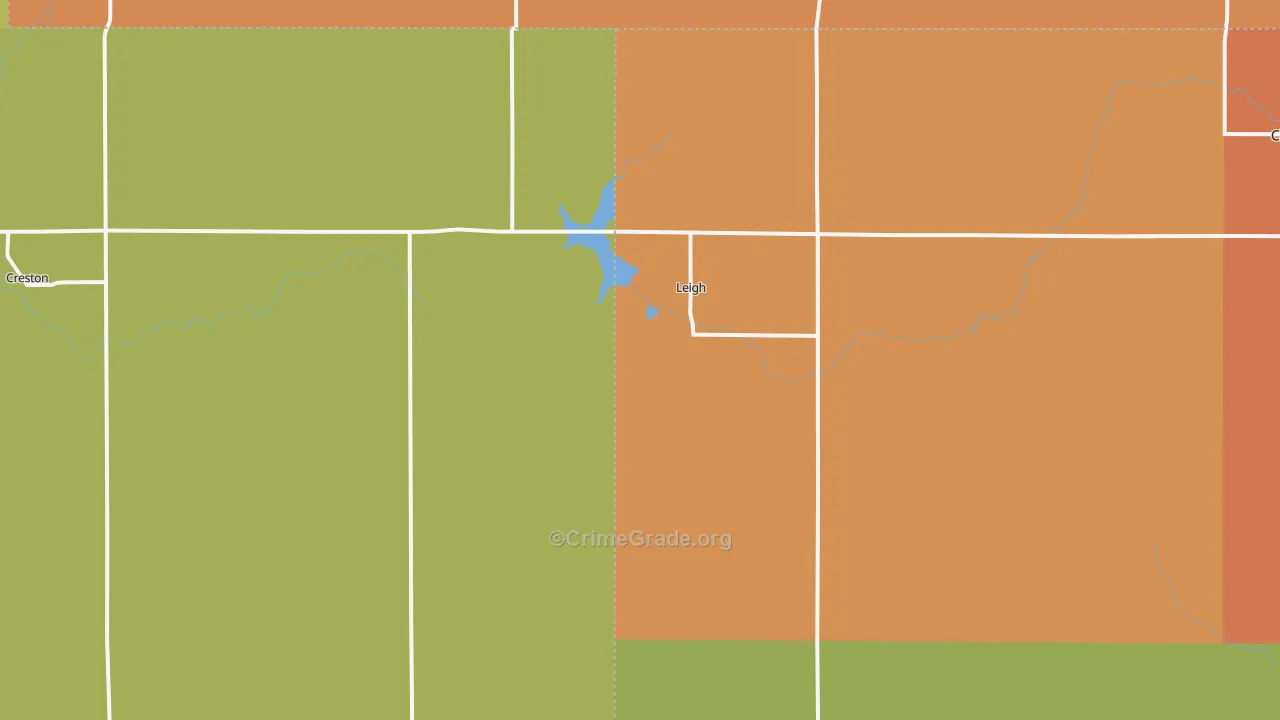 68643, NE Map of Drug-Related Crime Rates