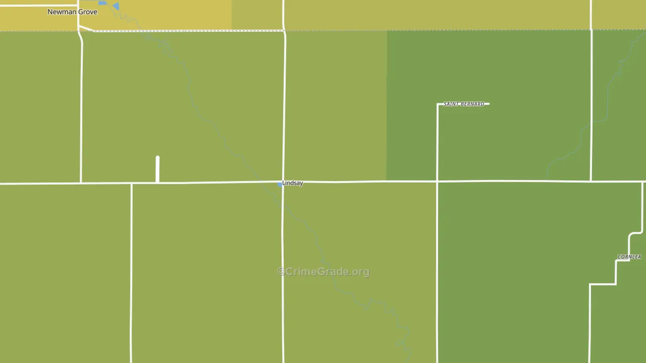 68644, NE Map of Drug-Related Crime Rates