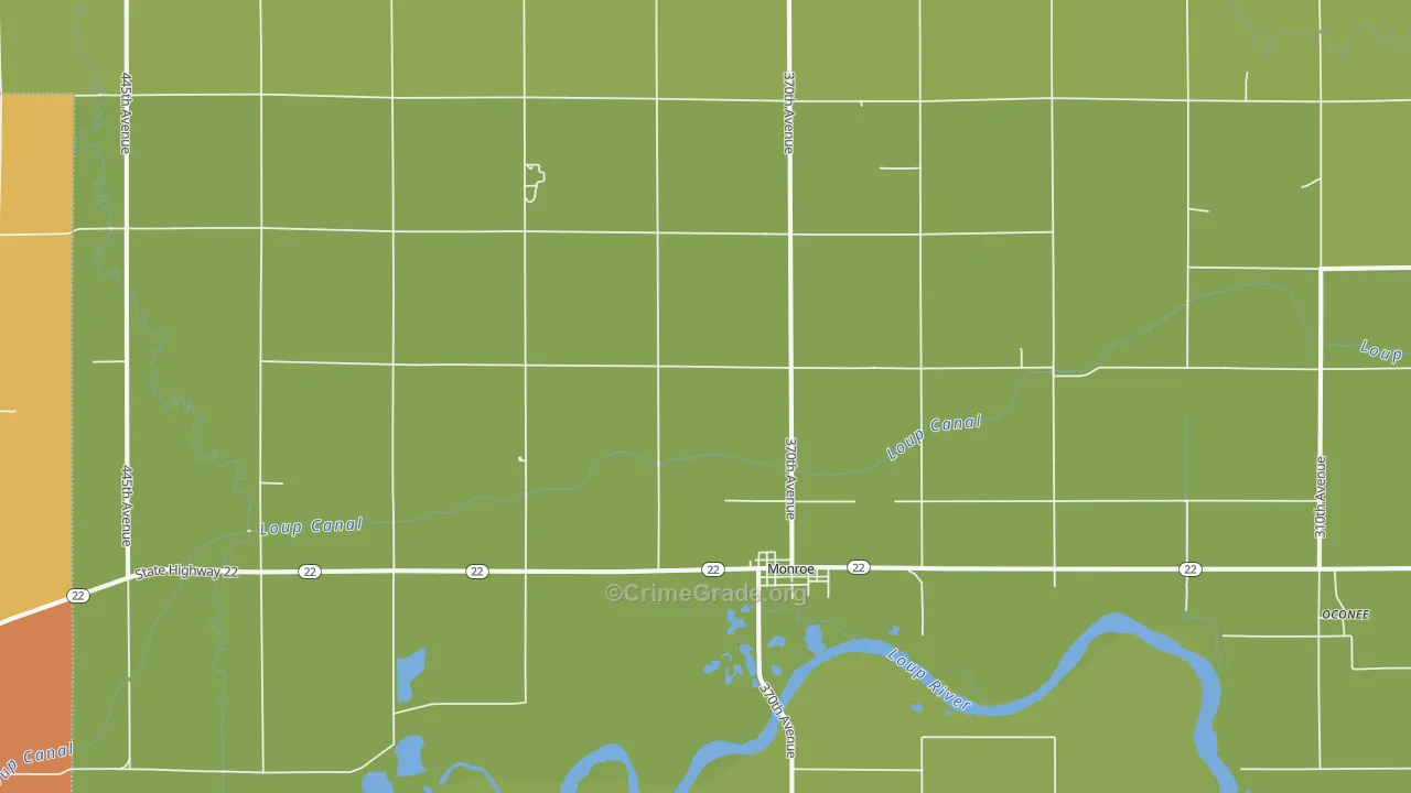 68647, NE Map of Drug-Related Crime Rates
