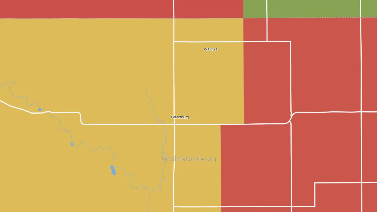 68652, NE Map of Drug-Related Crime Rates