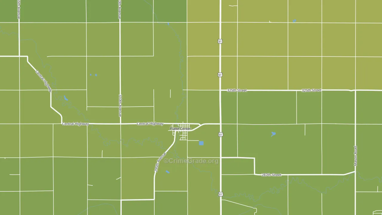 68653, NE Map of Drug-Related Crime Rates