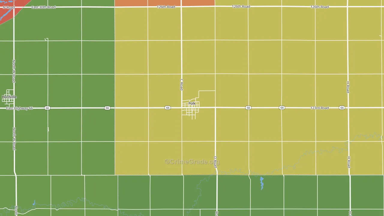 68654, NE Map of Drug-Related Crime Rates
