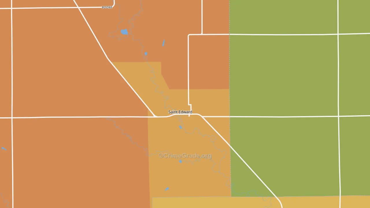 68660, NE Map of Drug-Related Crime Rates