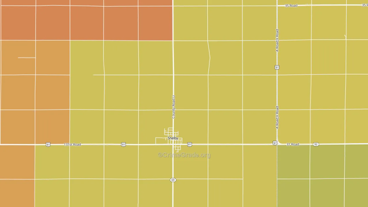 68662, NE Map of Drug-Related Crime Rates